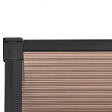 Door canopy Black 199x90 cm Polycarbonate