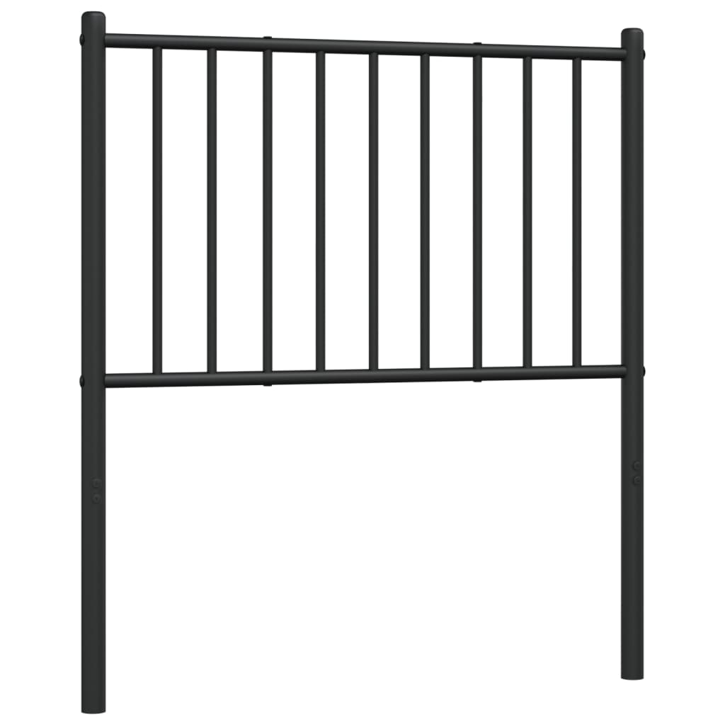 Tête de lit métal noir 75 cm