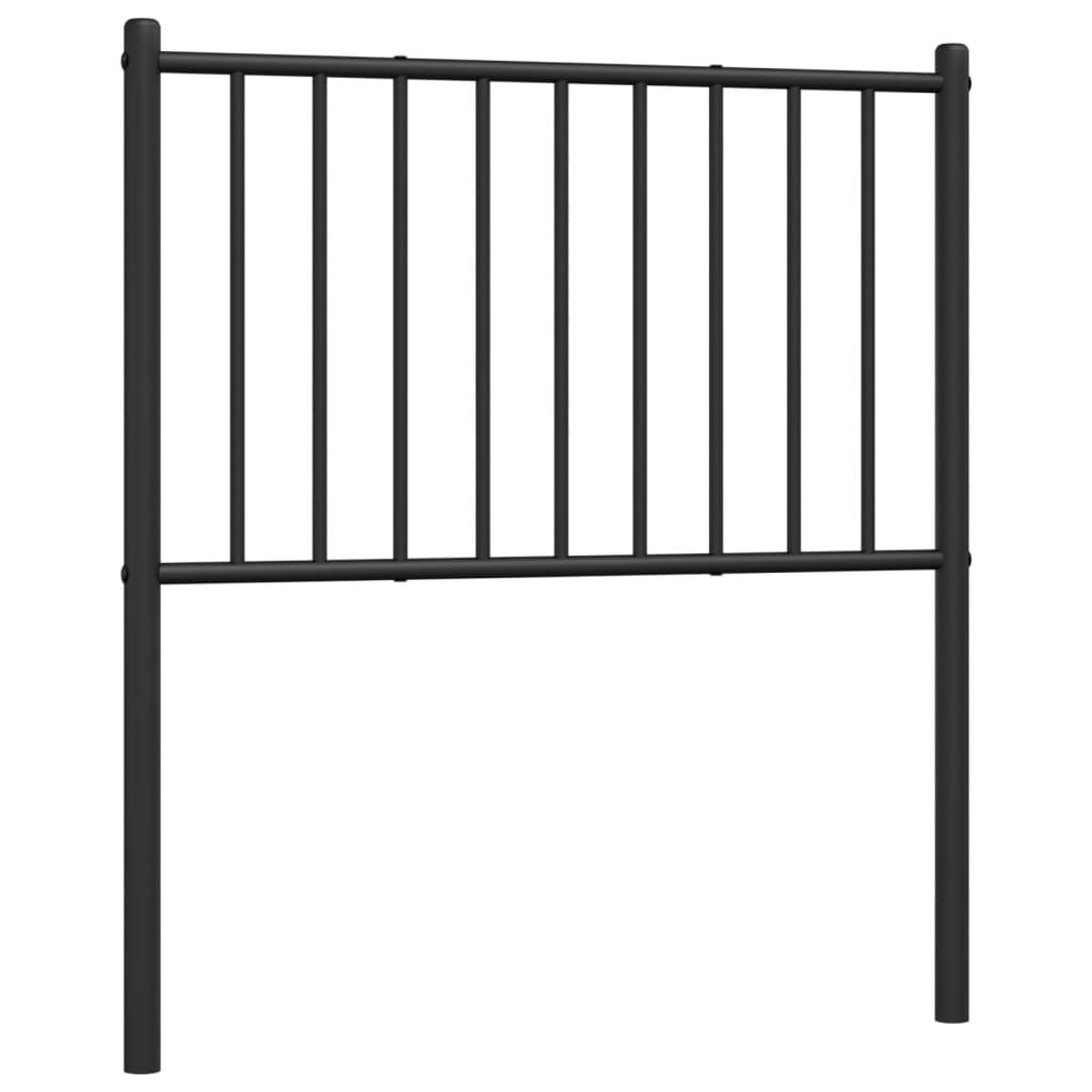 Tête de lit métal noir 75 cm