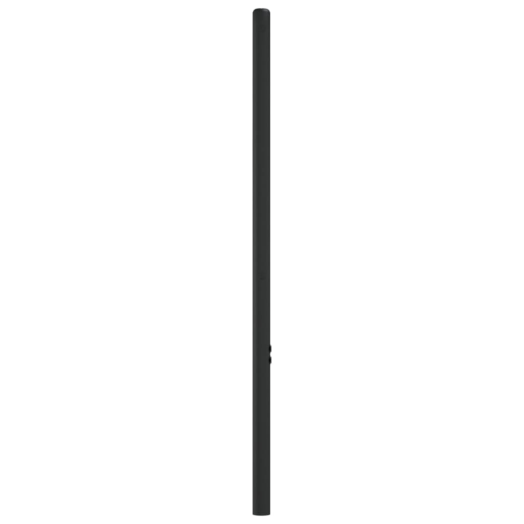 Tête de lit métal noir 107 cm