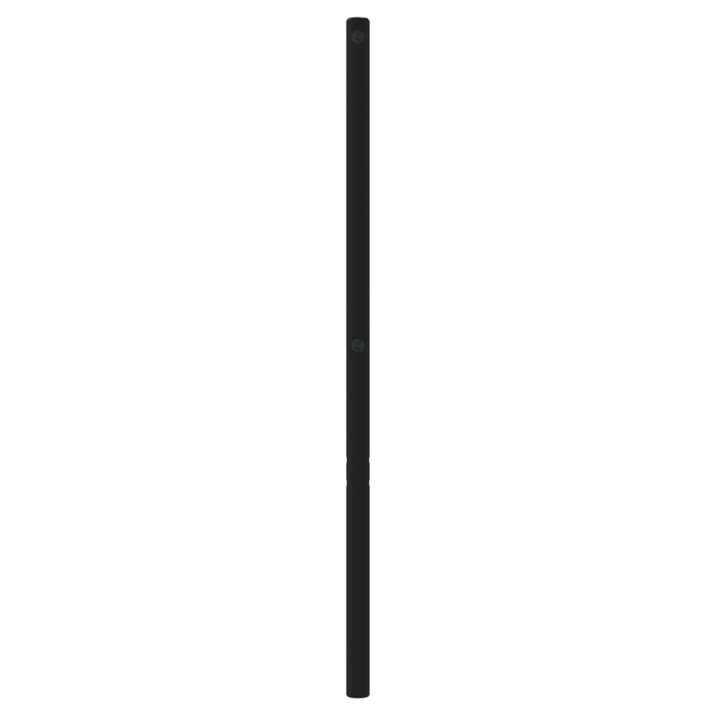 Tête de lit métal noir 193 cm