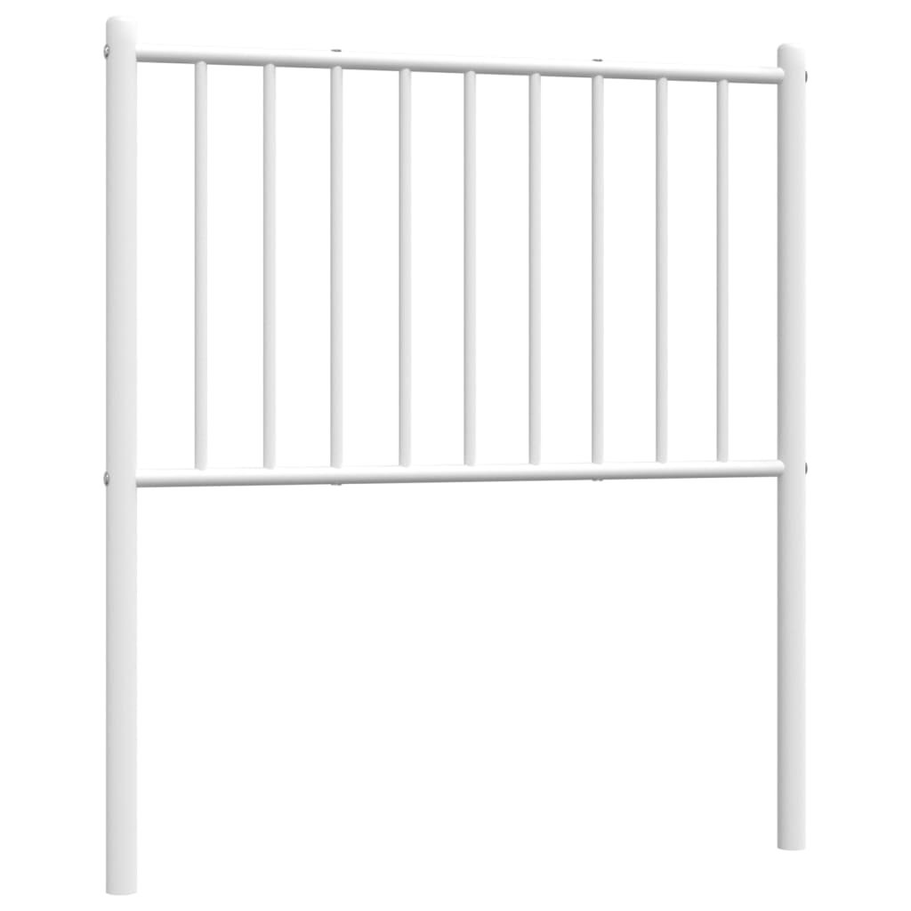 Tête de lit métal blanc 75 cm