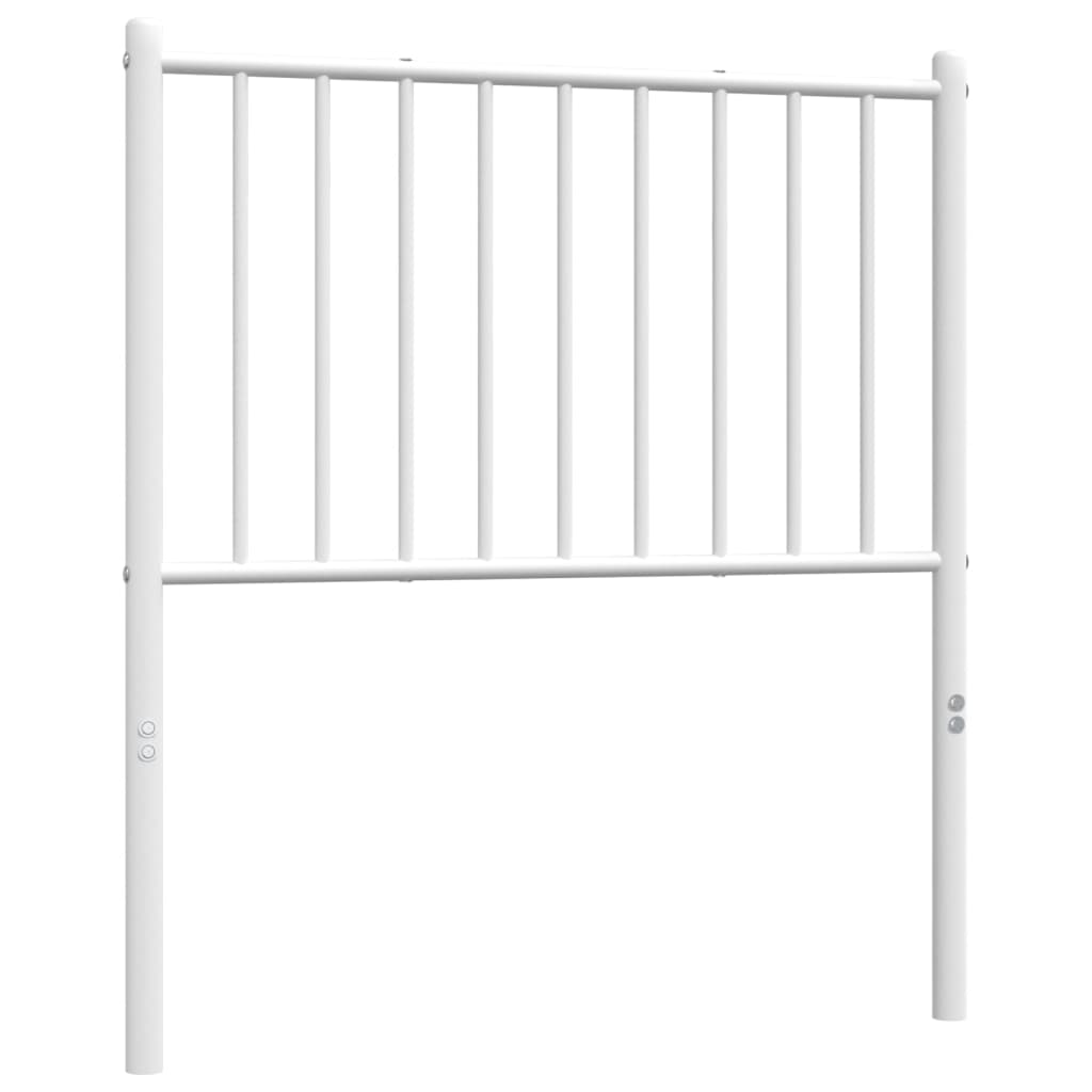 Tête de lit métal blanc 75 cm