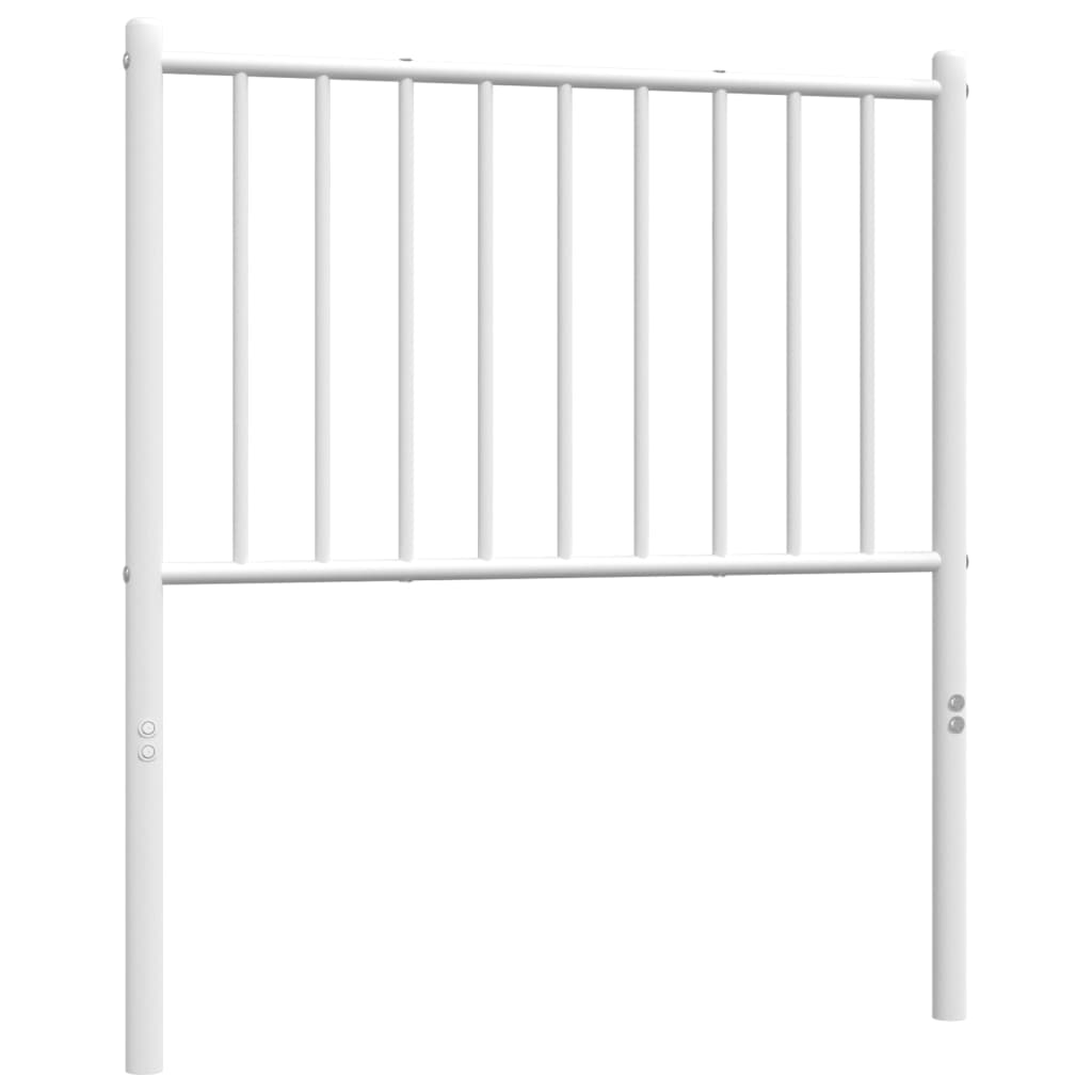 Tête de lit métal blanc 80 cm