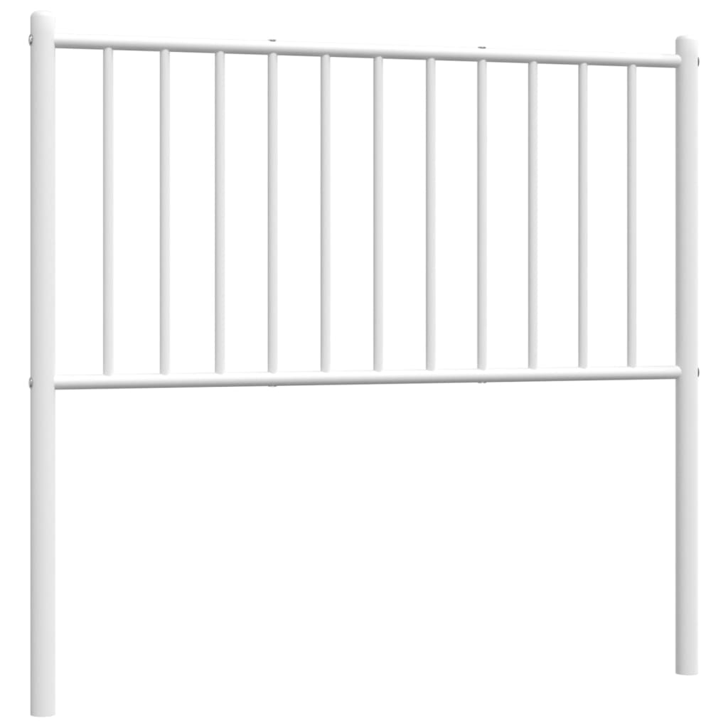 Tête de lit métal blanc 90 cm