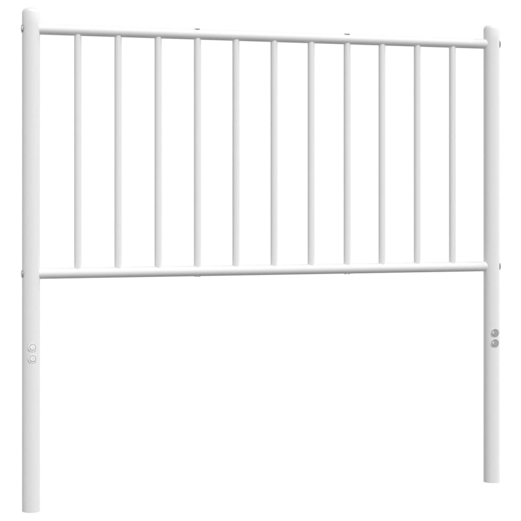 Tête de lit métal blanc 90 cm