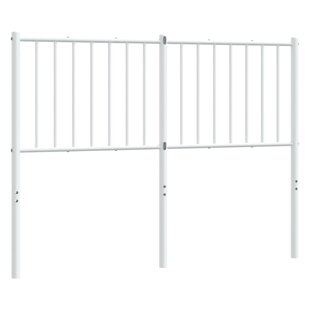 Tête de lit métal blanc 120 cm