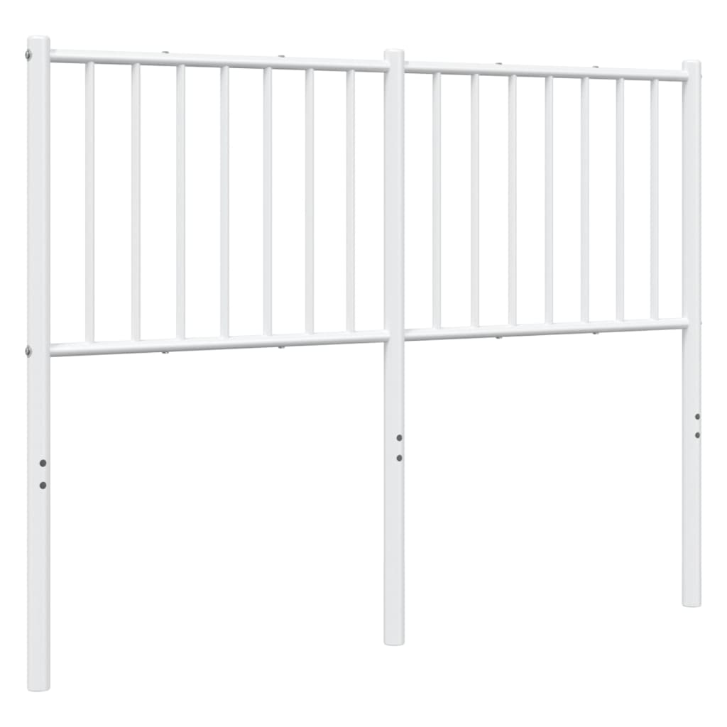 Tête de lit métal blanc 120 cm