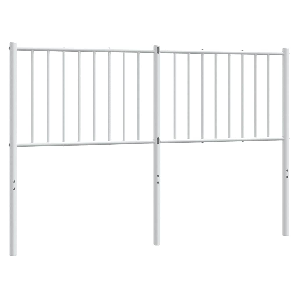 Tête de lit métal blanc 135 cm