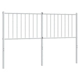 Tête de lit métal blanc 135 cm