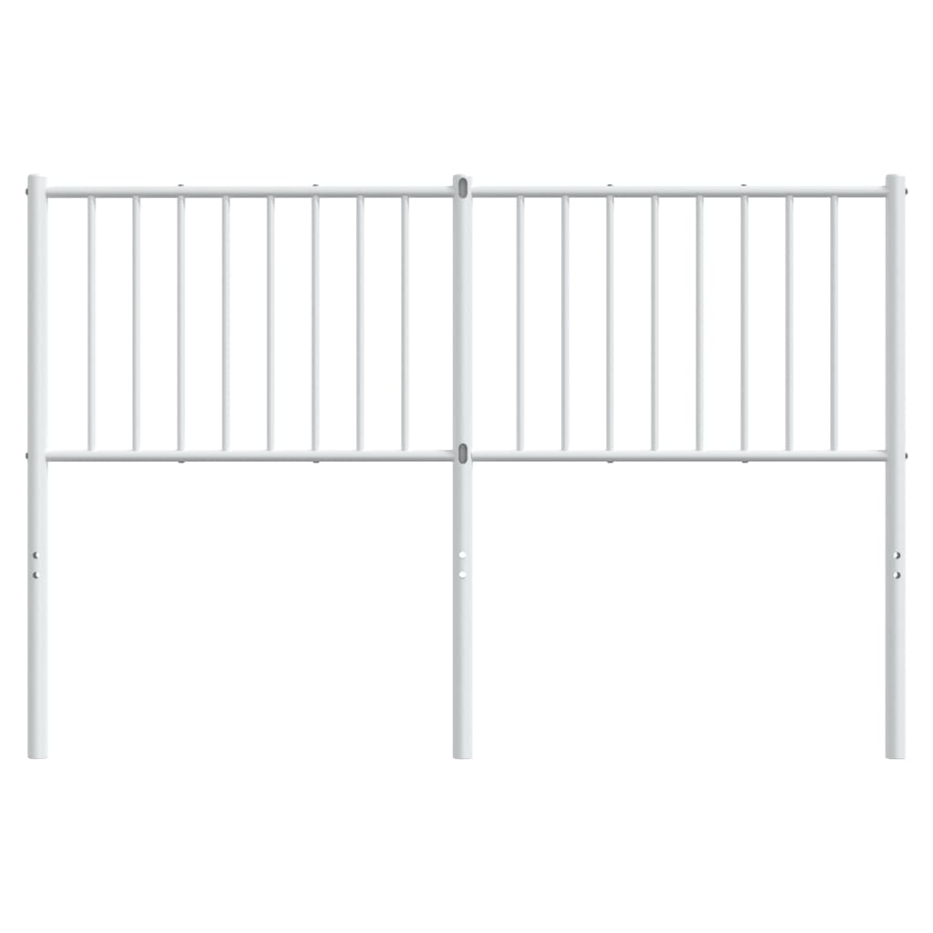 Tête de lit métal blanc 135 cm