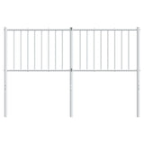 Tête de lit métal blanc 135 cm