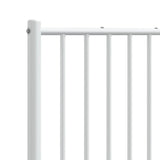 Tête de lit métal blanc 135 cm