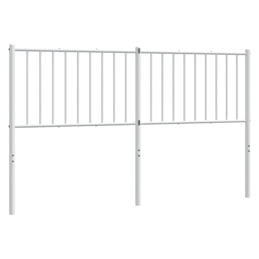 Tête de lit métal blanc 150 cm