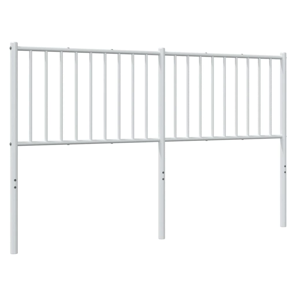 Tête de lit métal blanc 160 cm