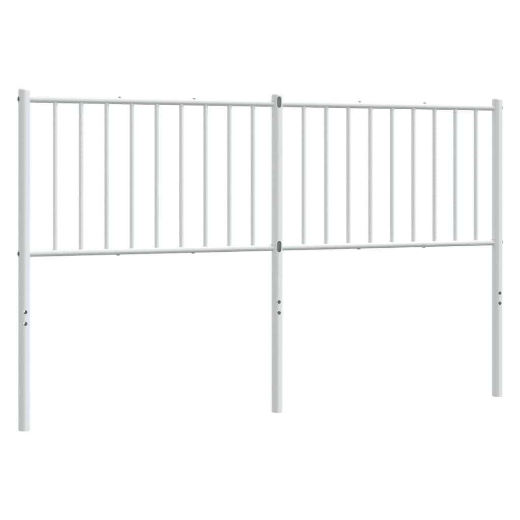 Tête de lit métal blanc 160 cm