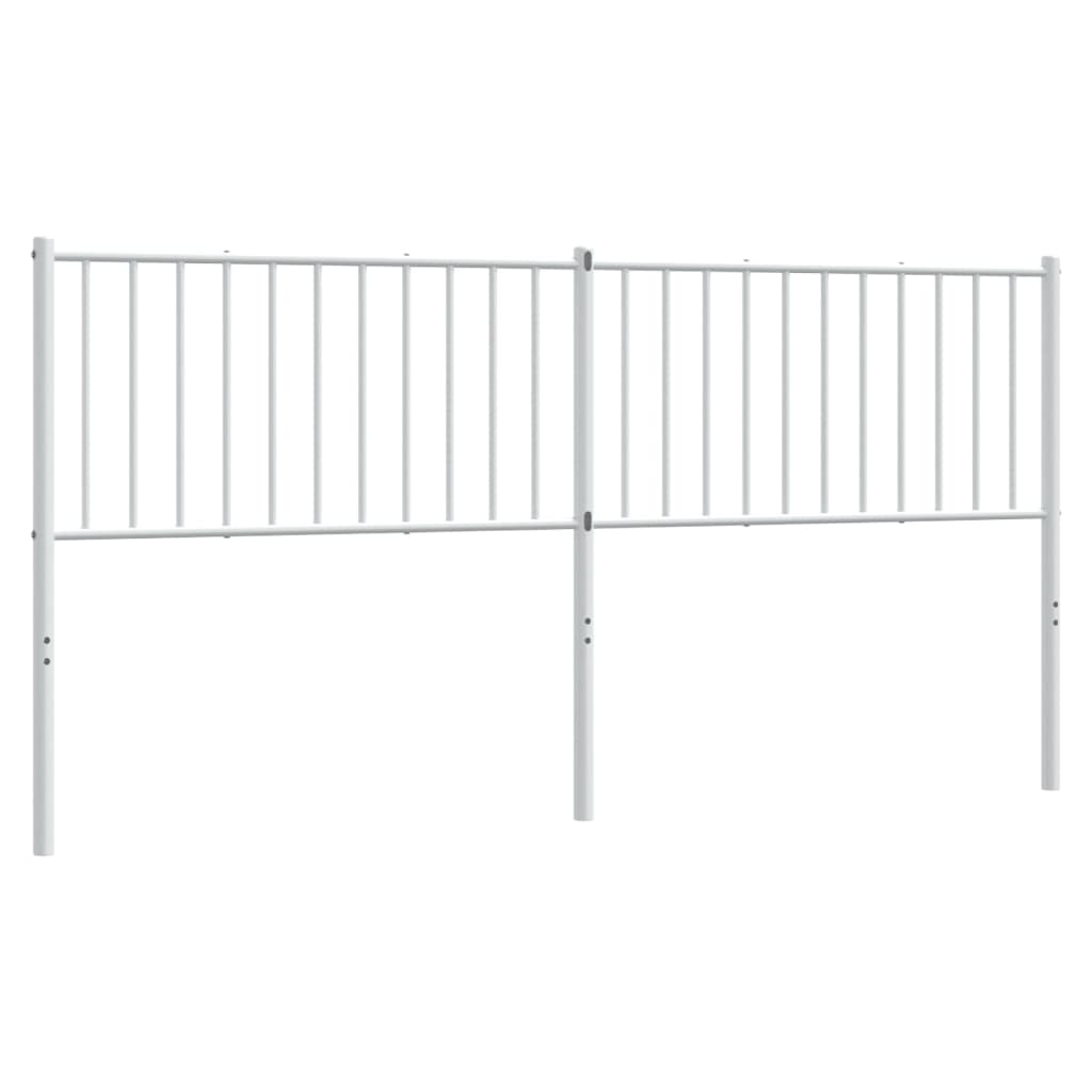 Tête de lit métal blanc 180 cm