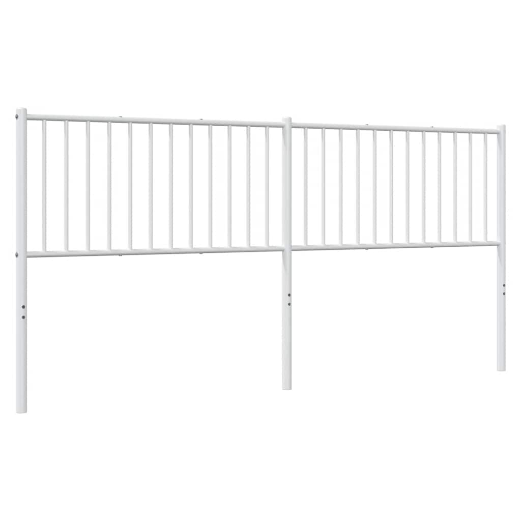 Tête de lit métal blanc 193 cm