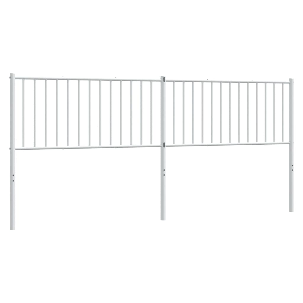 Tête de lit métal blanc 200 cm