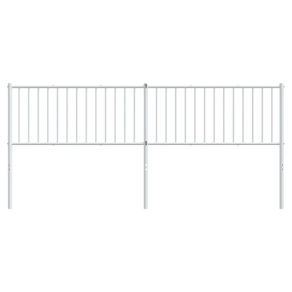 Tête de lit métal blanc 200 cm