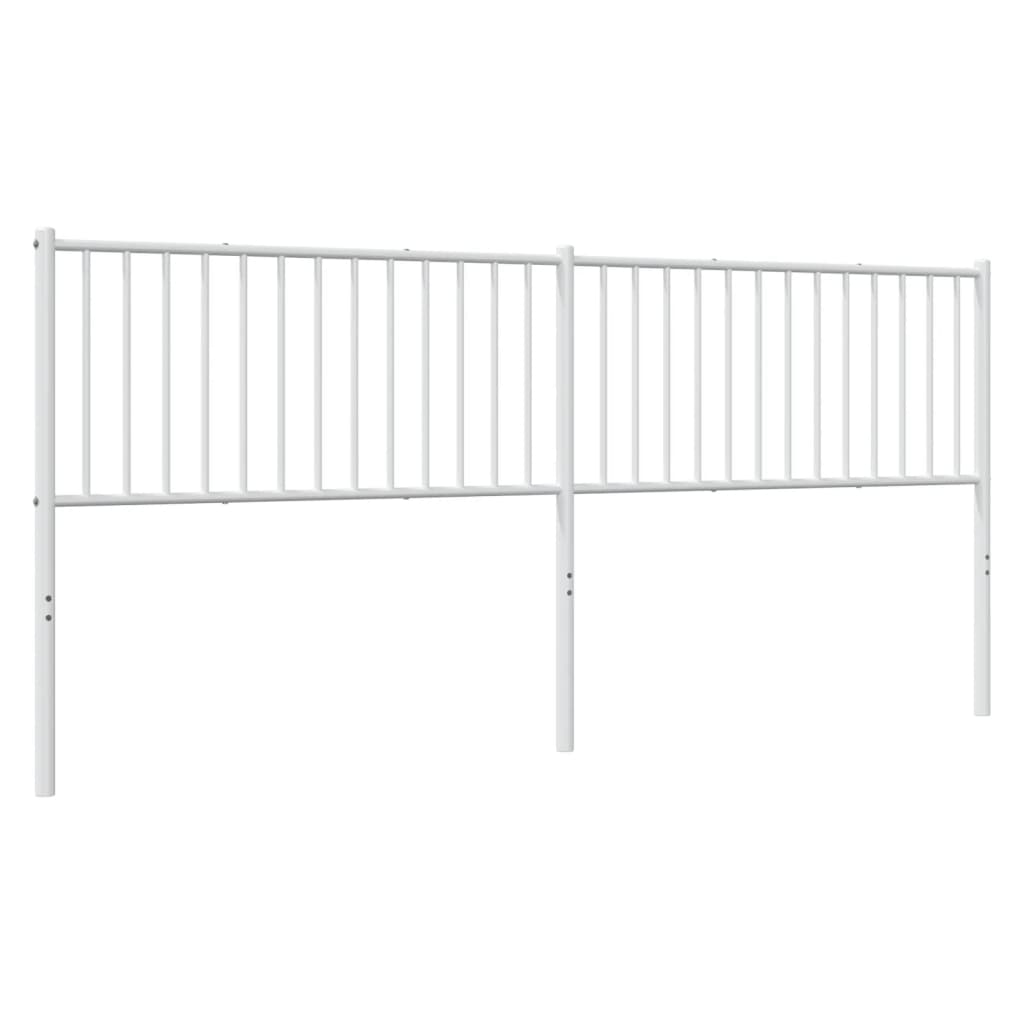 Tête de lit métal blanc 200 cm