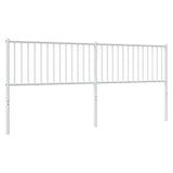 Tête de lit métal blanc 200 cm