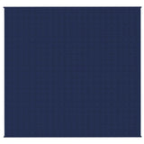 Gewichtsdecke Blau 220x240 cm 15 kg Stoff