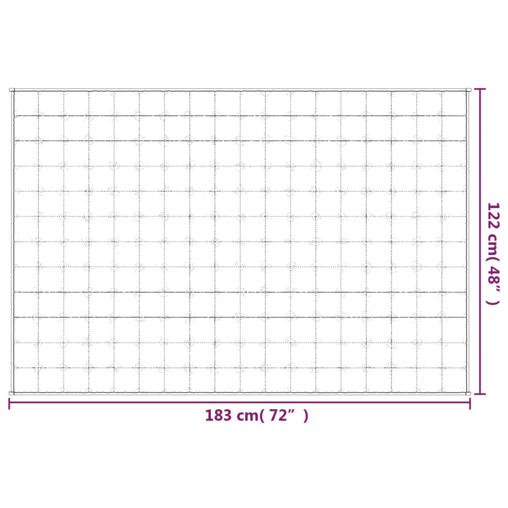 Gewichtsdecke Hellcreme 122x183 cm 5 kg Stoff