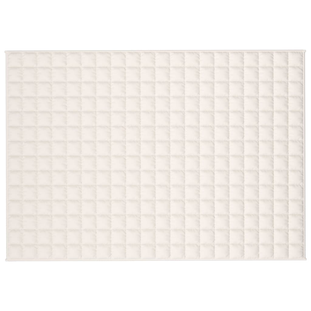 Couverture lestée Crème clair 137x200 cm 6 kg Tissu