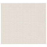 Couverture lestée Crème clair 200x230 cm 9 kg Tissu