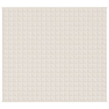 Couverture lestée Crème clair 200x220 cm 13 kg Tissu