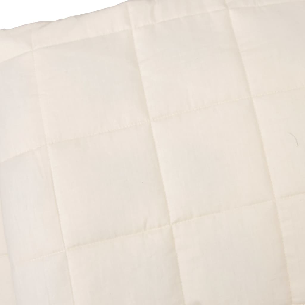 Couverture lestée Crème clair 220x230 cm 15 kg Tissu