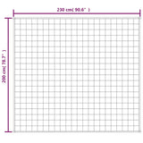 Gewichtsdecke Grau 200x230 cm 13 kg Stoff