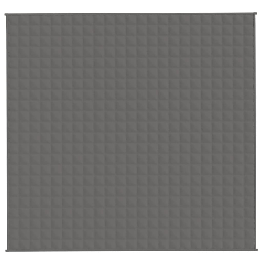 Couverture lestée Gris 220x230 cm 11 kg Tissu