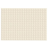 Couverture lestée Crème clair 135x200 cm 6 kg Tissu