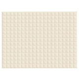 Couverture lestée Crème clair 152x203 cm 7 kg Tissu