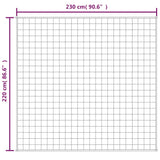 Gewichtsdecke Hellcreme 220x230 cm 15 kg Stoff