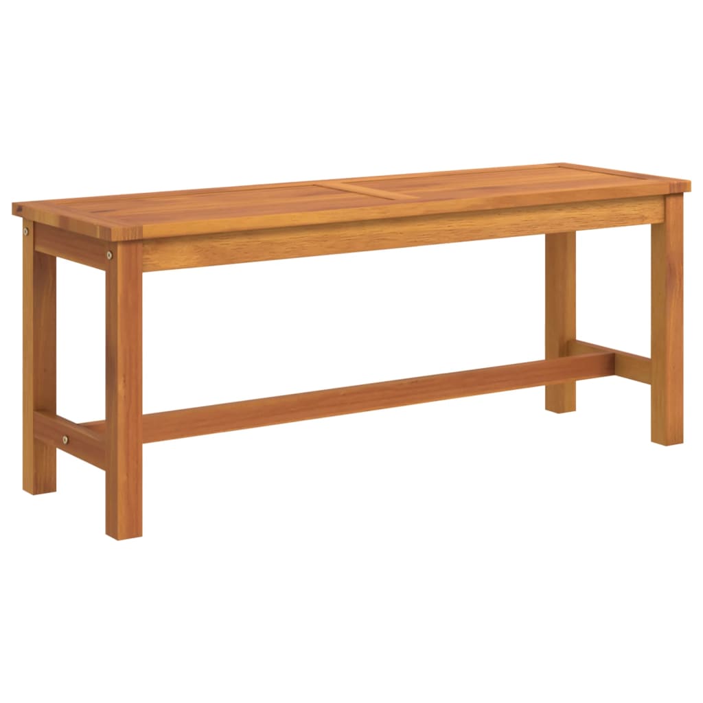 Banc de jardin 110x35x45 cm bois massif d'acacia