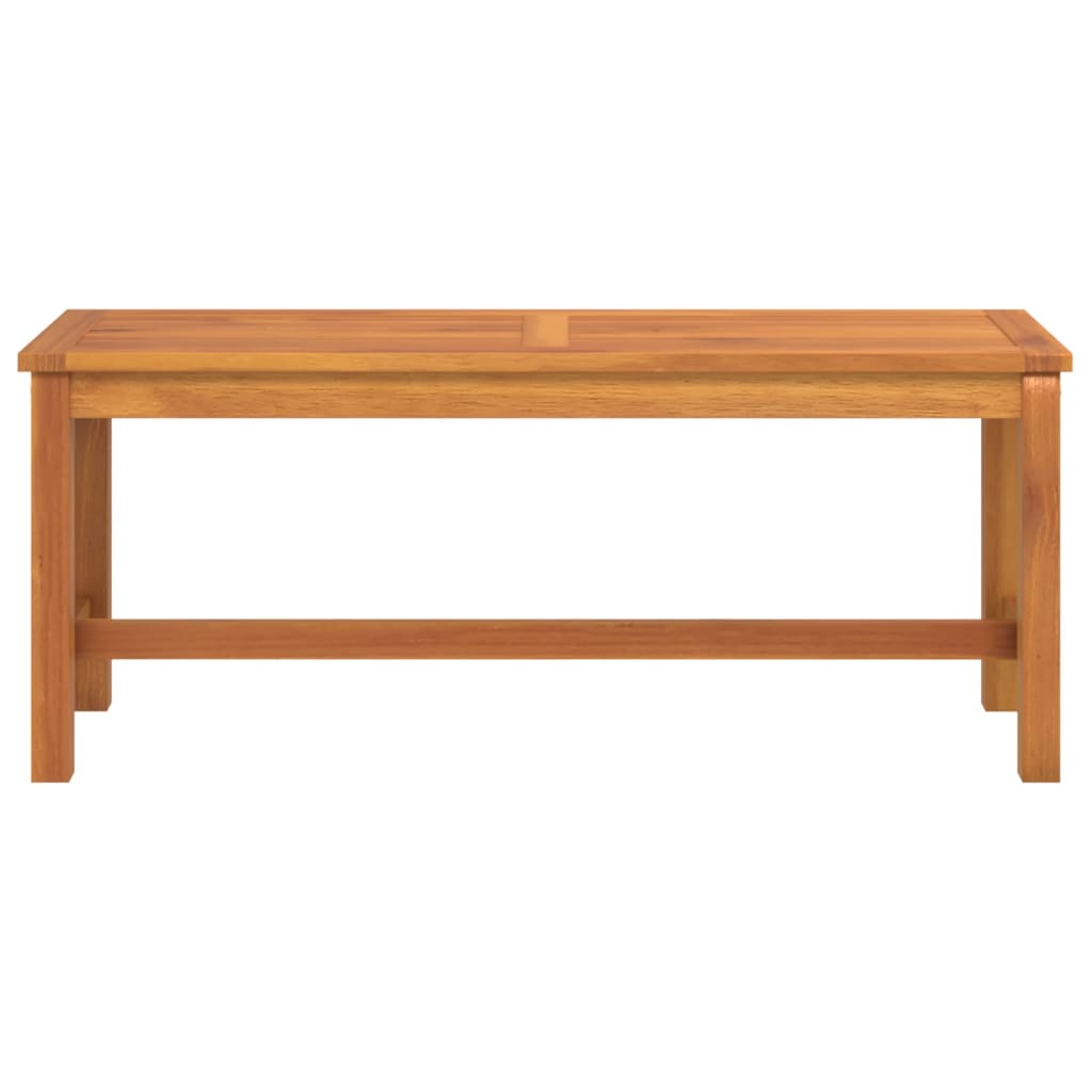 Banc de jardin 110x35x45 cm bois massif d'acacia