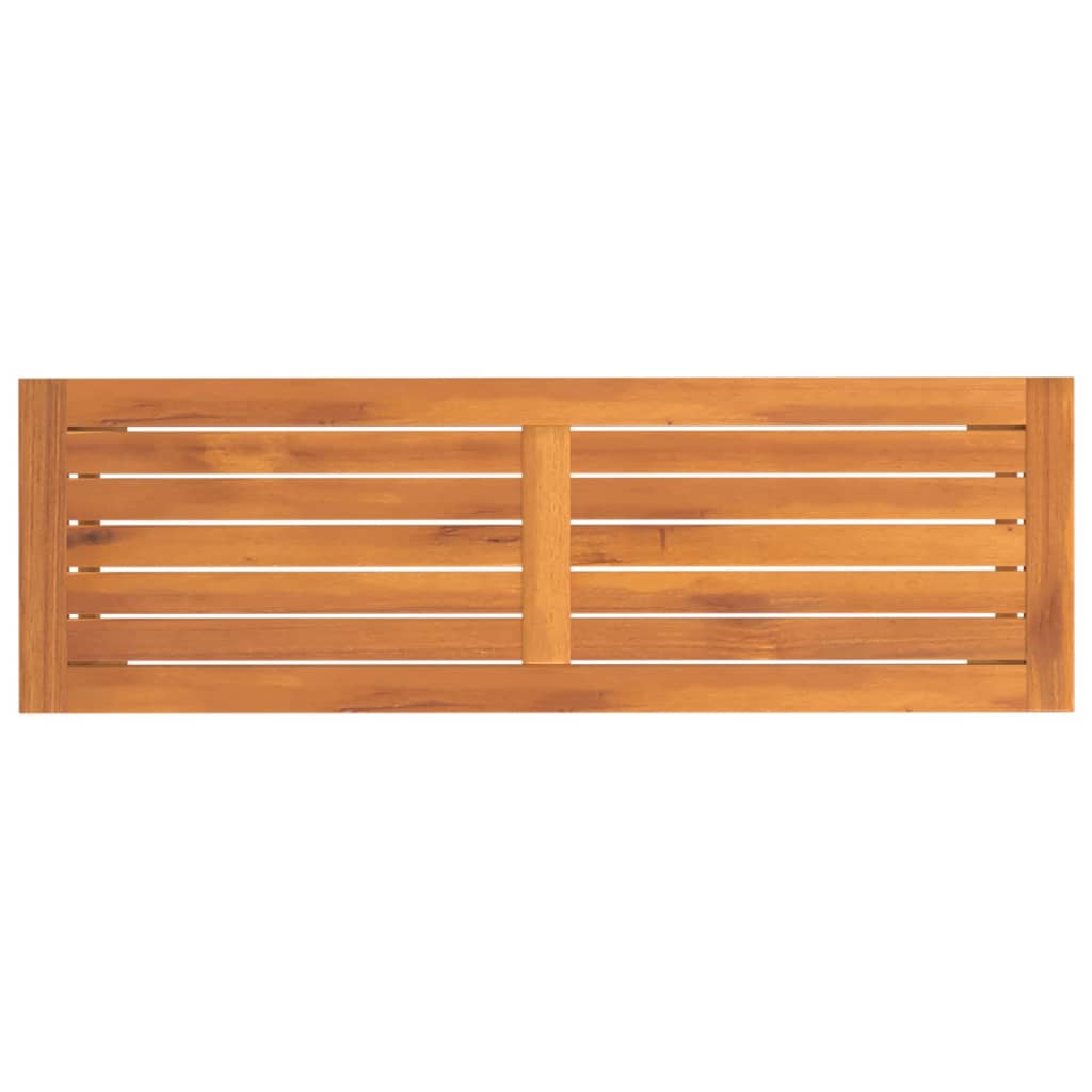 Banc de jardin 110x35x45 cm bois massif d'acacia