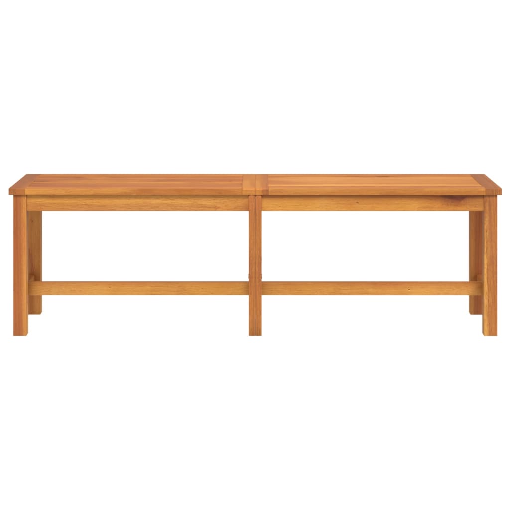 Banc de jardin 150x35x45 cm bois massif d'acacia