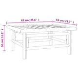 Table de jardin 65x55x30 cm bambou