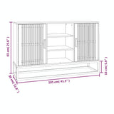 Buffet blanc 105x30x65 cm bois d'ingénierie