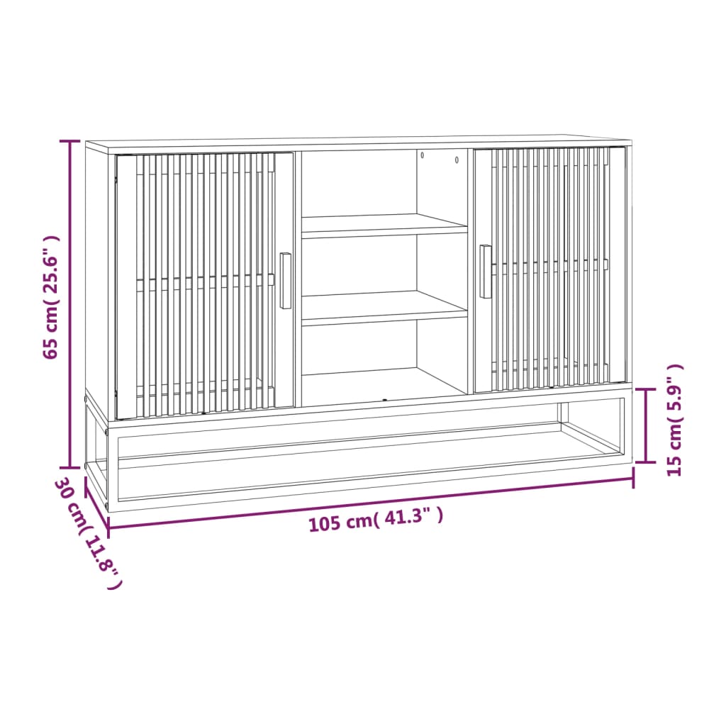 Sideboard 105x30x65 cm, Holzwerkstoff