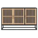 Buffet noir 105x30x65 cm bois d'ingénierie