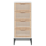 Buffet haut blanc 40x30x95 cm bois d'ingénierie