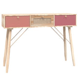 Table console avec tiroirs 105x30x75 cm bois d'ingénierie