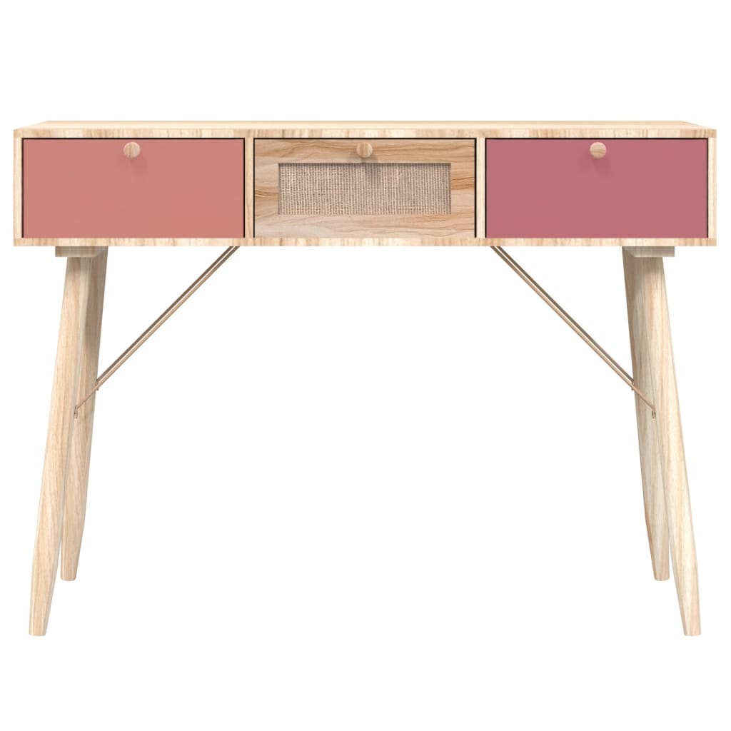 Table console avec tiroirs 105x30x75 cm bois d'ingénierie