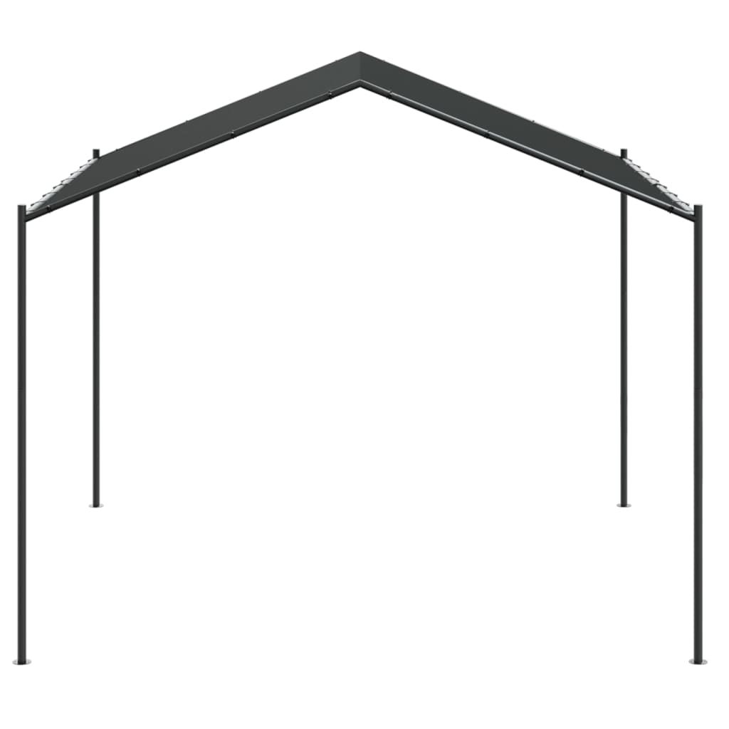 Tente à auvent anthracite 3x3 m acier et tissu