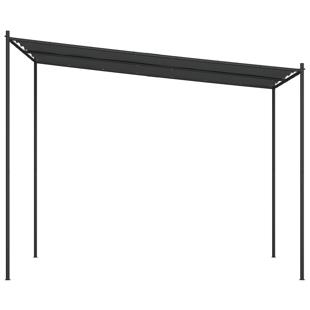 Belvédère anthracite 3x3 m 180 g/m² tissu et acier